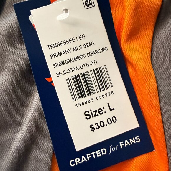 Men's Fanatics Gray Tennessee Vols Logo Shorts - Large - Picture 4 of 4